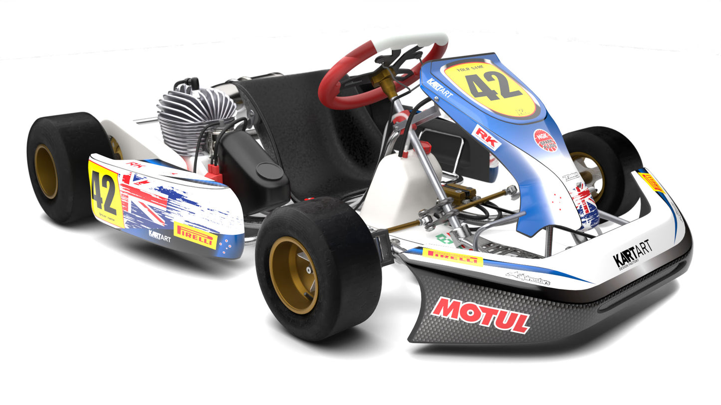 Full kart graphics kit by kart art aussie pride style