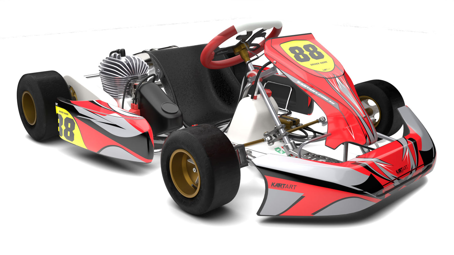 Full kart graphics kit by kart art, cool image, jungle style