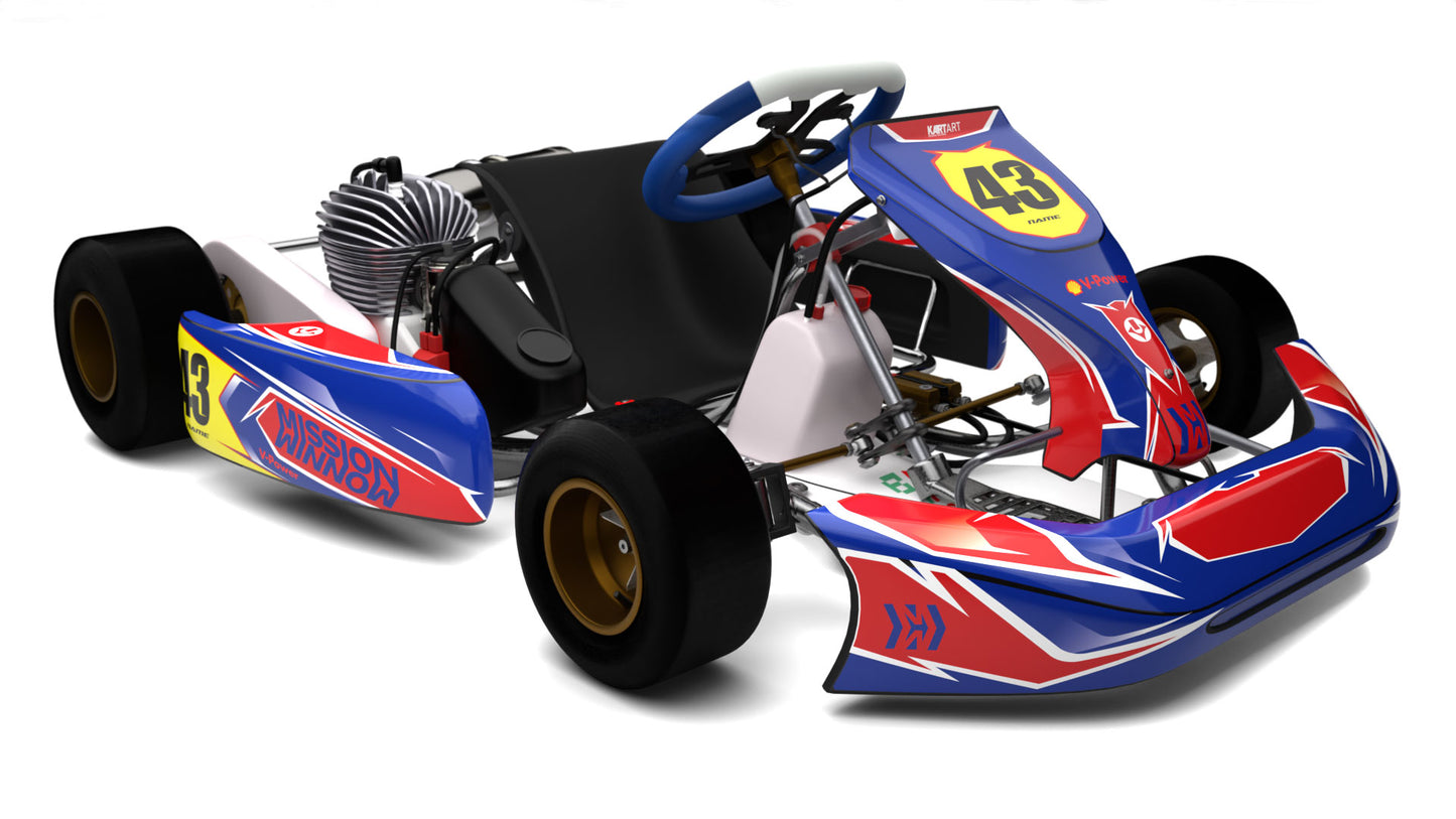 Mission Style Full Go Kart Sticker Kit