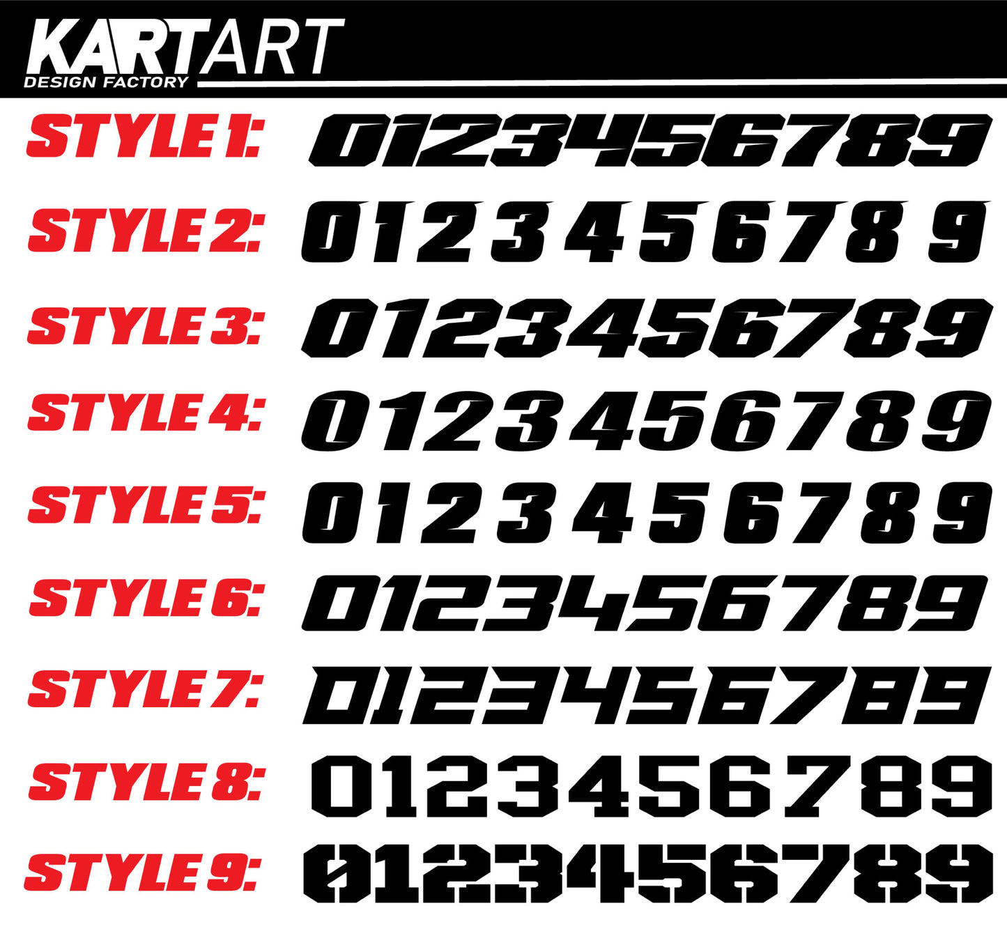 Storm Style Full Go Kart Sticker Kit