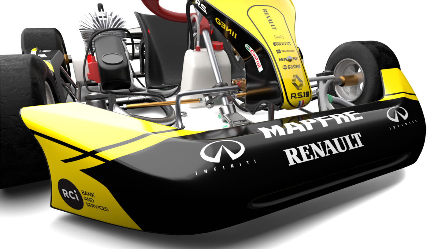 Image of a front bumper graphic for a kart gold style
