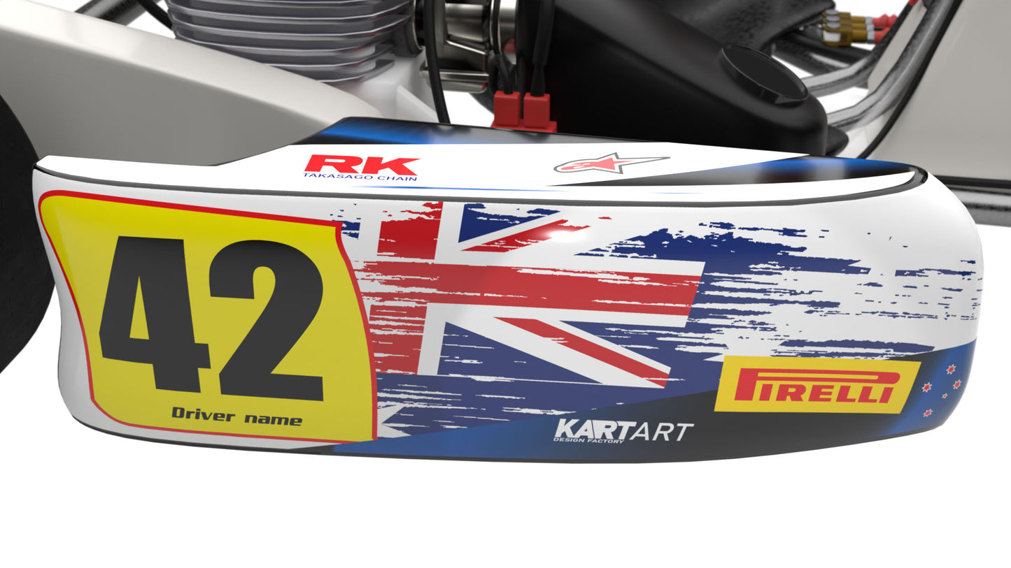 Kart art side pod image Aussie Pride style