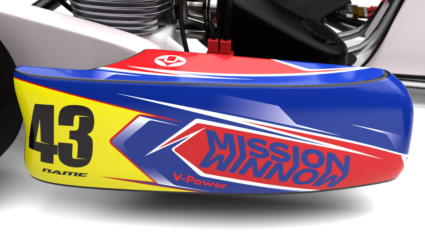 Mission Style Full Go Kart Sticker Kit